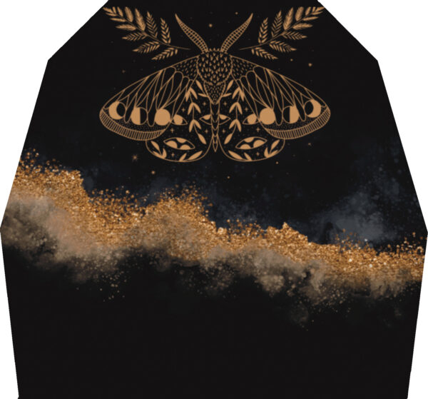 "Golden Drift: Moth & Magic"